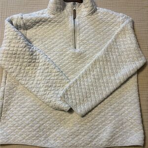 Banana Republic Cream Zip Up Sweater